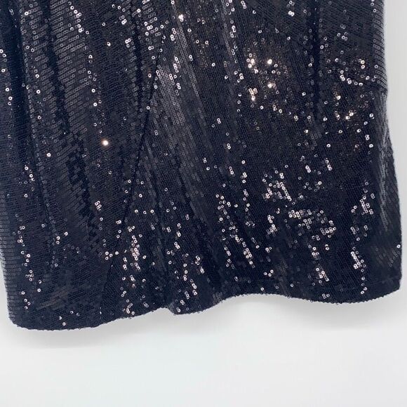 Jones New York Signature XL Sequin Shell Tank Top Dressy Black - Picture 4 of 10